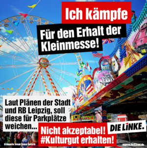 Marco Böhme fordert den Erhalt der Kleinmesse im Leipziger Westen