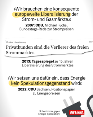 Die CDU hat ihren Anteil an der Energiepreis-Explosion – Energiewende statt Krokodilstränen!